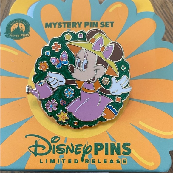 Disney Accessories - Disney Minnie Mouse Mystery Garden Pin - Green & Purple